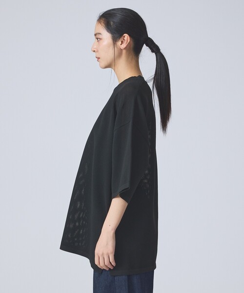FORTUNA HOMME（フォルトゥナオム）の「【FORTUNA /フォルトゥナ】ECOTEC KnitメッシュT/エコテックニットハイメッシュTシャツ/ユニセックス/【WEB限定】（ニット/セーター・メンズ・ホワイト/グレー/ブラック・L/M）」の6枚目の写真
