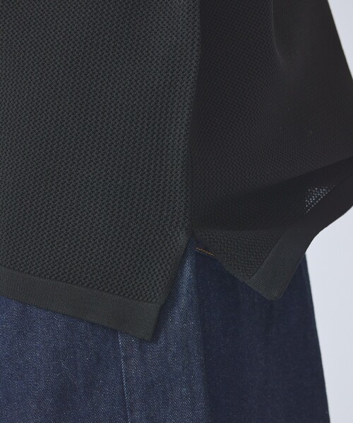FORTUNA HOMME（フォルトゥナオム）の「【FORTUNA /フォルトゥナ】ECOTEC KnitメッシュT/エコテックニットハイメッシュTシャツ/ユニセックス/【WEB限定】（ニット/セーター・メンズ・ホワイト/グレー/ブラック・L/M）」の8枚目の写真