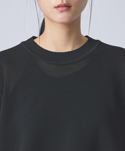 FORTUNA HOMME（フォルトゥナオム）の「【FORTUNA /フォルトゥナ】ECOTEC KnitメッシュT/エコテックニットハイメッシュTシャツ/ユニセックス/【WEB限定】（ニット/セーター・メンズ・ホワイト/グレー/ブラック・L/M）」の9枚目の写真