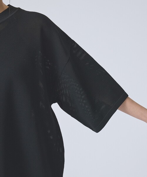 FORTUNA HOMME（フォルトゥナオム）の「【FORTUNA /フォルトゥナ】ECOTEC KnitメッシュT/エコテックニットハイメッシュTシャツ/ユニセックス/【WEB限定】（ニット/セーター・メンズ・ホワイト/グレー/ブラック・L/M）」の10枚目の写真