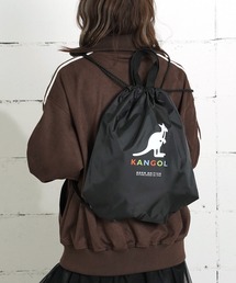 "06"≪KANGOL≫ブランドロゴマーク プリント ナップサック