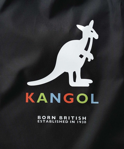 KANGOL(カンゴール)の「"06"≪KANGOL≫ブランドロゴマーク プリント ナップサック(バックパック/リュック・メンズ・ブラック系2/ブラック系1・ONE SIZE)」の11枚目の写真