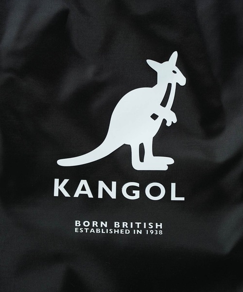 KANGOL(カンゴール)の「"06"≪KANGOL≫ブランドロゴマーク プリント ナップサック(バックパック/リュック・メンズ・ブラック系2/ブラック系1・ONE SIZE)」の10枚目の写真