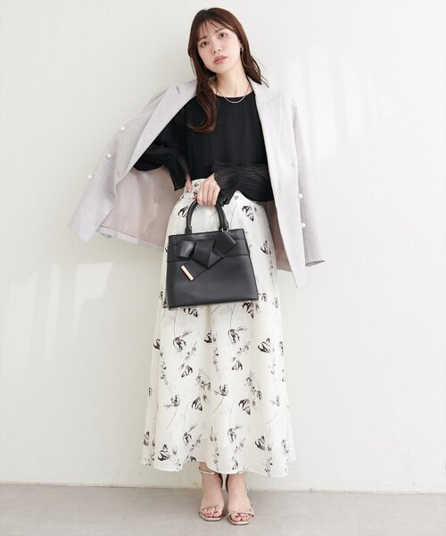 natural couture(ナチュラルクチュール)の「キャンディスリーブプリーツブラウス(シャツ/ブラウス・レディース・ピンク/ラベンダー/ブラック/サックスブルー/オフホワイト・FREE)」の20枚目の写真