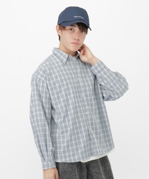 GLOBAL WORK | BIGチェックシャツ長袖/AND YUA ANY/629904(シャツ/ブラウス)