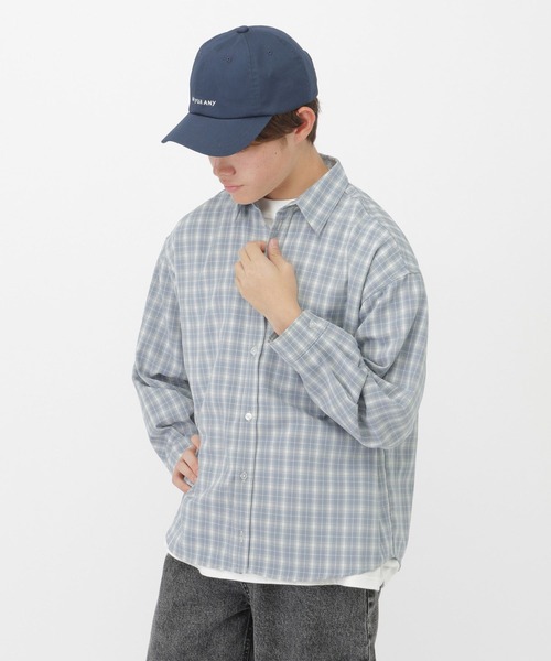 GLOBAL WORK(グローバルワーク)の「BIGチェックシャツ長袖/AND YUA ANY/629904(シャツ/ブラウス・キッズ・イエロー系その他3/サックスブルー/ネイビー・LARGE/MEDIUM)」の18枚目の写真