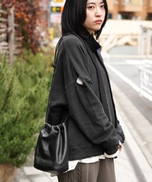 bukht（ブフト）の「bukht / ブフト LEATHER EFFECT BAG SMALL レザー エフェクトバッグ 巾着バッグ（ショルダーバッグ）」