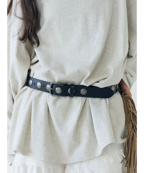 Ungrid（アングリッド）の「コンチョデザインベルト（ベルト・レディース・ブラック・FREE）」の2枚目の写真