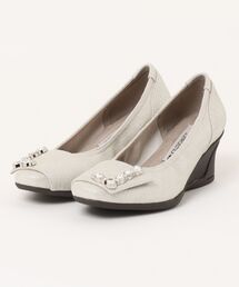 COMPOSITION9（コンポジションナイン）の「ビジューモチーフコンフォートウェッジパンプス（パンプス）」