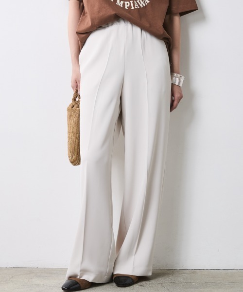 CHIC STYLE（シックスタイル）の「ワイドストレートパンツ＜大きいサイズ有＞シックスタイル（その他パンツ・レディース・アイボリー系/ブラック/モカ/ネイビー系・LL/3L/4L/5L/M/L）」の7枚目の写真