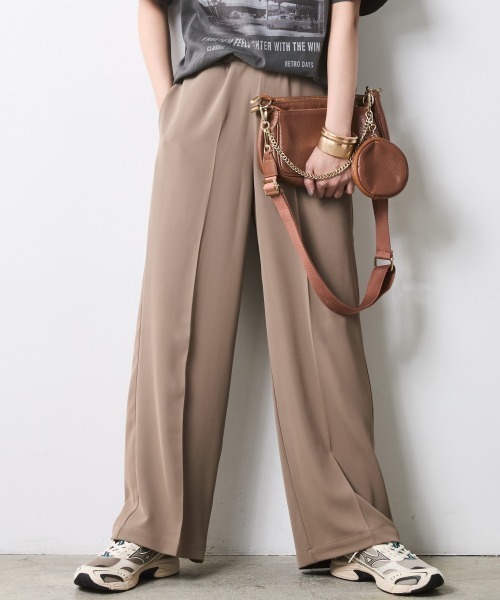 CHIC STYLE（シックスタイル）の「ワイドストレートパンツ＜大きいサイズ有＞シックスタイル（その他パンツ・レディース・アイボリー系/ブラック/モカ/ネイビー系・LL/3L/4L/5L/M/L）」の11枚目の写真