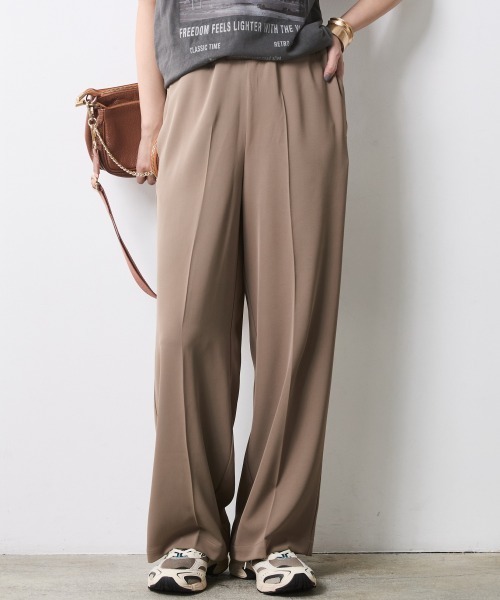 CHIC STYLE（シックスタイル）の「ワイドストレートパンツ＜大きいサイズ有＞シックスタイル（その他パンツ・レディース・アイボリー系/ブラック/モカ/ネイビー系・LL/3L/4L/5L/M/L）」の12枚目の写真