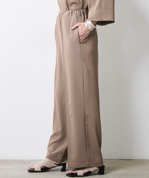 CHIC STYLE（シックスタイル）の「ワイドストレートパンツ＜大きいサイズ有＞シックスタイル（その他パンツ・レディース・アイボリー系/ブラック/モカ/ネイビー系・LL/3L/4L/5L/M/L）」の16枚目の写真