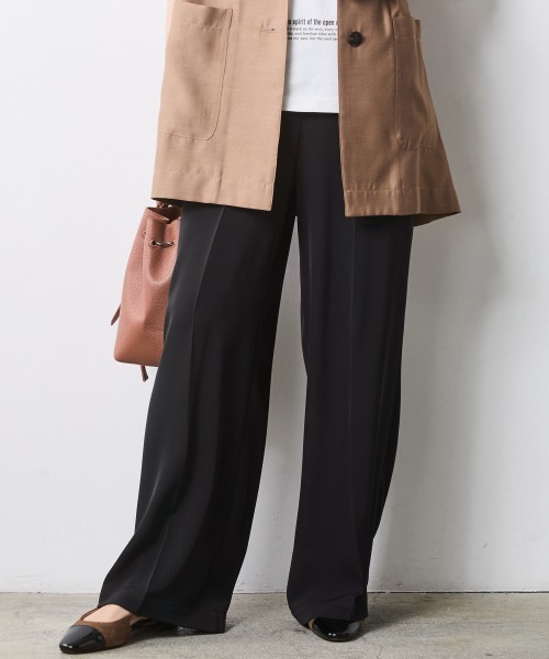 CHIC STYLE（シックスタイル）の「ワイドストレートパンツ＜大きいサイズ有＞シックスタイル（その他パンツ・レディース・アイボリー系/ブラック/モカ/ネイビー系・LL/3L/4L/5L/M/L）」の19枚目の写真