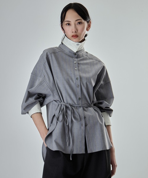 STUDIOUS/ステュディオス】Wide Stripe 2way Shirt/ワイドストライプ