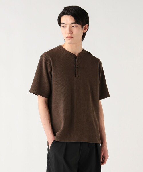 ユニセックス】ワッフル 3B ヘンリー Tシャツ（Tシャツ/カットソー