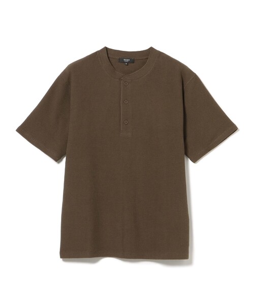 BEAMS HEART(ビームスハート)の「【ユニセックス】ワッフル 3B ヘンリー Tシャツ(Tシャツ/カットソー・メンズ・ホワイト/ダークブラウン/ブラック・SMALL/MEDIUM/LARGE)」の21枚目の写真