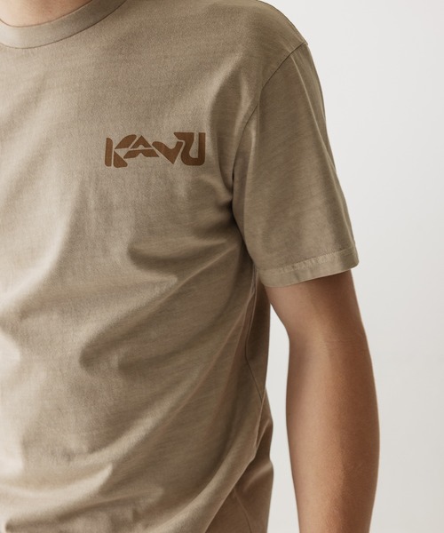 KAVU(カブー)の「KAVU/カブー Cubed/キューブド Tシャツ(Tシャツ/カットソー・メンズ・ライトパープル/ベージュ/ブルー・MEDIUM/LARGE)」の7枚目の写真