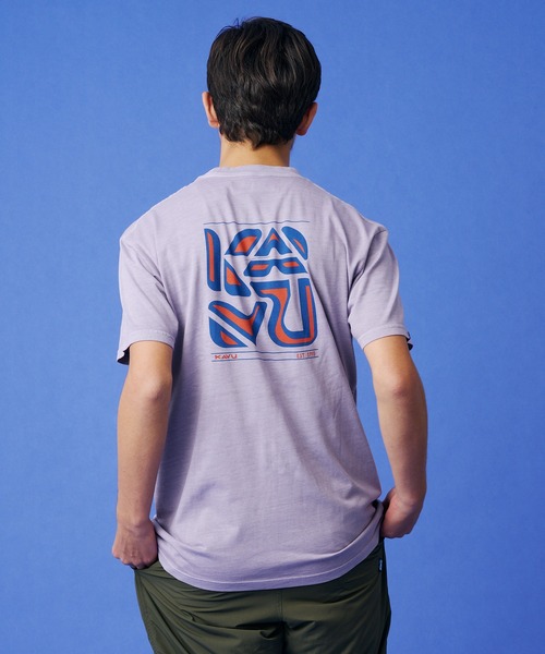 KAVU(カブー)の「KAVU/カブー Cubed/キューブド Tシャツ(Tシャツ/カットソー・メンズ・ライトパープル/ベージュ/ブルー・MEDIUM/LARGE)」の20枚目の写真