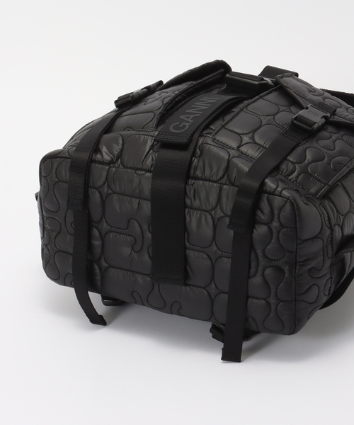 U by SPICK&SPAN（ユーバイスピックアンドスパン）の「GANNI / ガニー Re-Tech Quilted Backpack（バックパック/リュック・レディース・ブラック・FREE）」の12枚目の写真