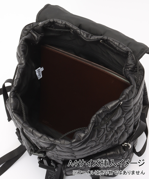 U by SPICK&SPAN（ユーバイスピックアンドスパン）の「GANNI / ガニー Re-Tech Quilted Backpack（バックパック/リュック・レディース・ブラック・FREE）」の14枚目の写真