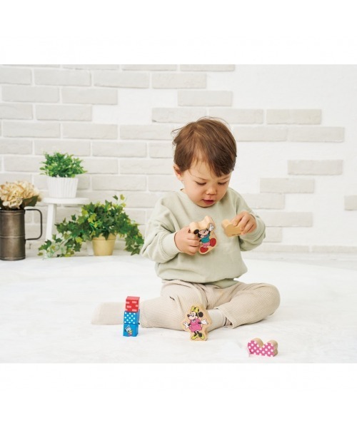 Disney（ディズニー）の「ディズニー木製つみき 60ピース ミッキー＆フレンズ（おもちゃ・キッズ・マルチ・FREE）」の2枚目の写真