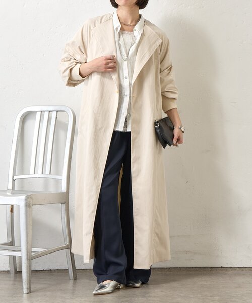 Jena espace merveilleux（ジェナ　エスパスメルヴェイユ）の「バックベルトロングCT（その他アウター・レディース・ベージュ/アイボリー・FREE）」の18枚目の写真