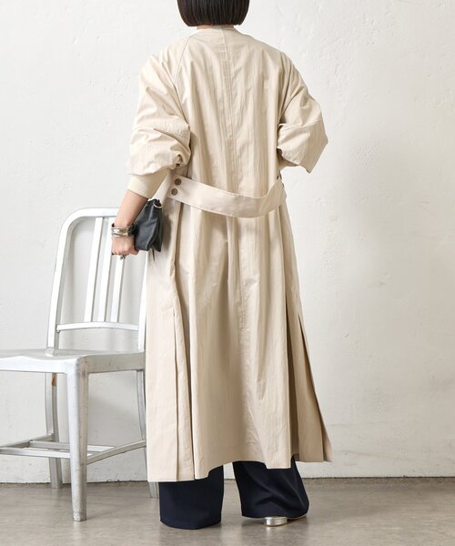 Jena espace merveilleux（ジェナ　エスパスメルヴェイユ）の「バックベルトロングCT（その他アウター・レディース・ベージュ/アイボリー・FREE）」の4枚目の写真