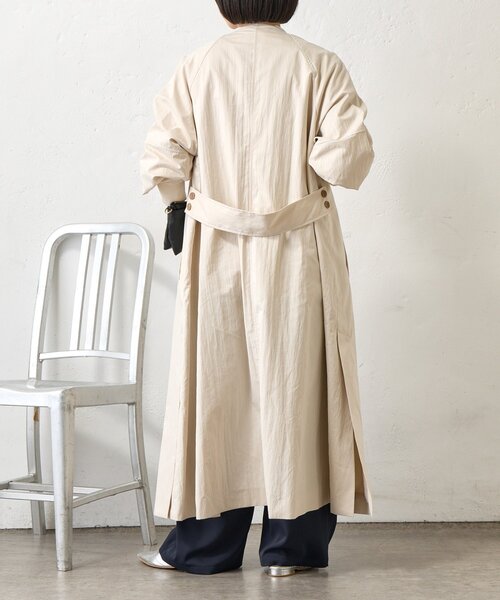 Jena espace merveilleux（ジェナ　エスパスメルヴェイユ）の「バックベルトロングCT（その他アウター・レディース・ベージュ/アイボリー・FREE）」の5枚目の写真