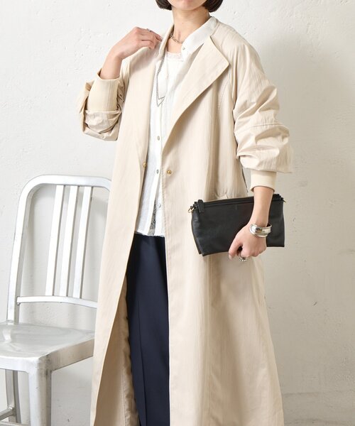 Jena espace merveilleux（ジェナ　エスパスメルヴェイユ）の「バックベルトロングCT（その他アウター・レディース・ベージュ/アイボリー・FREE）」の9枚目の写真