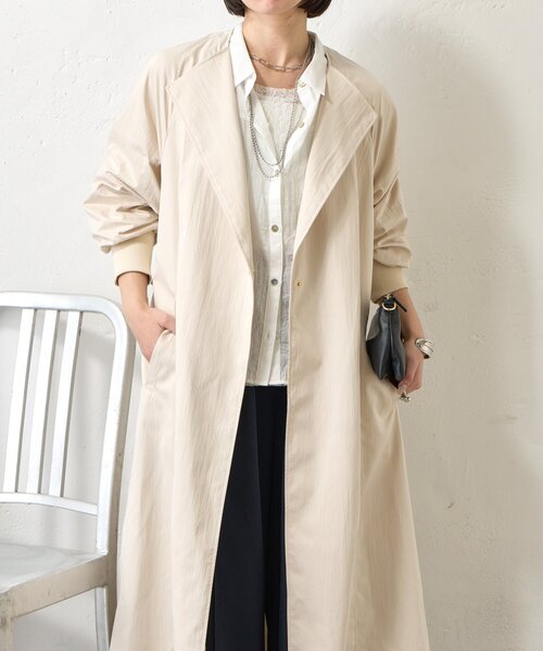 Jena espace merveilleux（ジェナ　エスパスメルヴェイユ）の「バックベルトロングCT（その他アウター・レディース・ベージュ/アイボリー・FREE）」の10枚目の写真