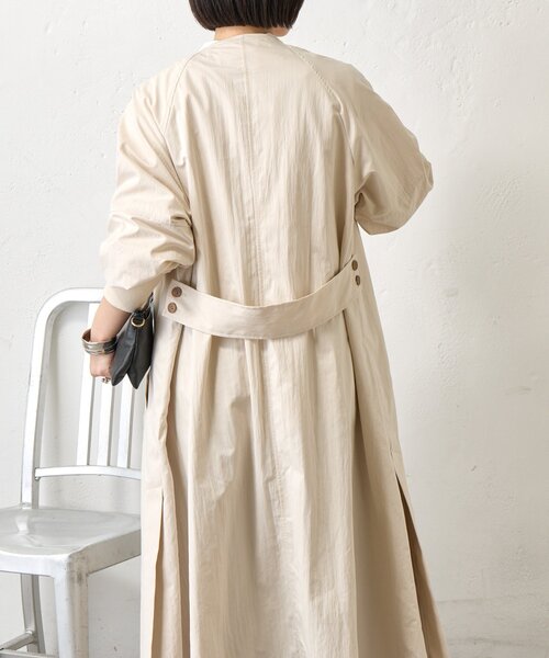 Jena espace merveilleux（ジェナ　エスパスメルヴェイユ）の「バックベルトロングCT（その他アウター・レディース・ベージュ/アイボリー・FREE）」の13枚目の写真