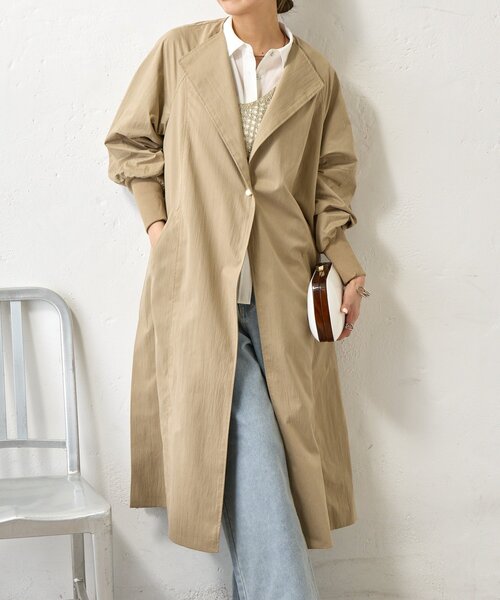 Jena espace merveilleux（ジェナ　エスパスメルヴェイユ）の「バックベルトロングCT（その他アウター・レディース・ベージュ/アイボリー・FREE）」の14枚目の写真