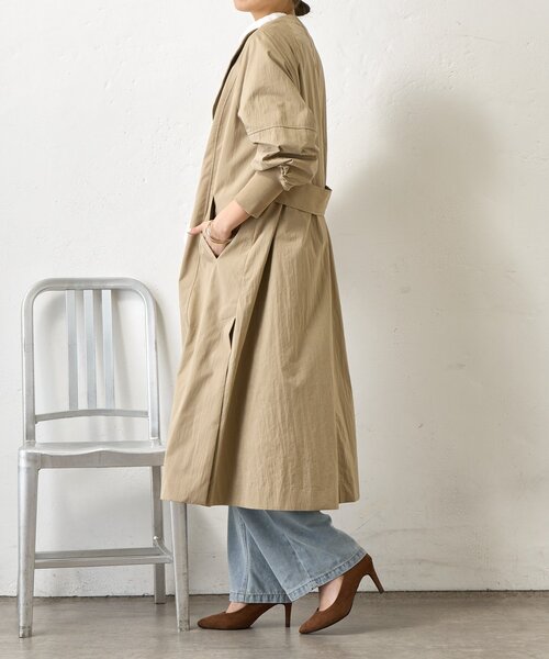 Jena espace merveilleux（ジェナ　エスパスメルヴェイユ）の「バックベルトロングCT（その他アウター・レディース・ベージュ/アイボリー・FREE）」の16枚目の写真
