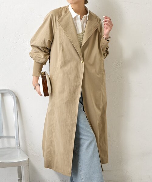 Jena espace merveilleux（ジェナ　エスパスメルヴェイユ）の「バックベルトロングCT（その他アウター・レディース・ベージュ/アイボリー・FREE）」の21枚目の写真