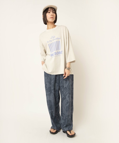 RNA-N(アールエヌエーエヌ)の「R4454 リーフストライプ柄パンツ(その他パンツ・レディース・ベージュ/ネイビー/グレー・FREE)」の18枚目の写真