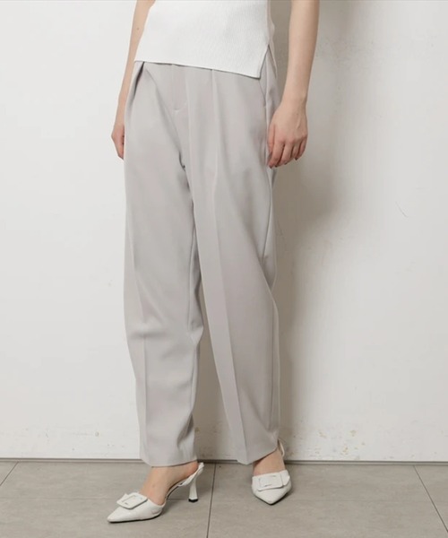 CADUNE(カデュネ)の「ツイルスレンダーパンツ(その他パンツ・レディース・ネイビー/グレイッシュベージュ/ホワイト・38/36/34)」の2枚目の写真