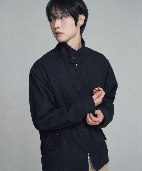 MOOVN(ムブン)の「2WAYコットンヘリングトンジャケットブラック(ブルゾン・メンズ・その他・LARGE/MEDIUM)」の5枚目の写真