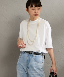 HANES | 【WEB限定】[HANES/ヘインズ] RELAX FIT ショートスリーブ モックネックTシャツ(Tシャツ/カットソー)