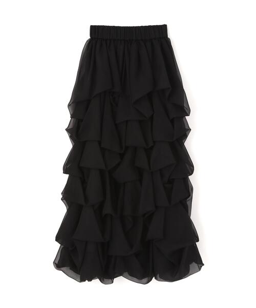 PROPORTION BODY DRESSING（プロポーションボディドレッシング）の「＜山内ともなさんコラボ＞タックバルーンスカート / 1216120306（スカート・レディース・ホワイト系その他/ブラック・P/S/MEDIUM/SMALL）」の4枚目の写真