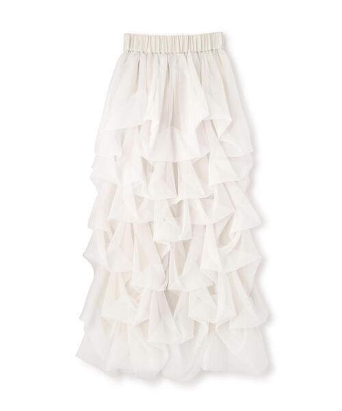 PROPORTION BODY DRESSING（プロポーションボディドレッシング）の「＜山内ともなさんコラボ＞タックバルーンスカート / 1216120306（スカート・レディース・ホワイト系その他/ブラック・P/S/MEDIUM/SMALL）」の16枚目の写真