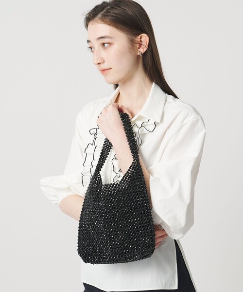 UNITED ARROWS（ユナイテッドアローズ）の「ビーズ ワンショルダーバッグ（ショルダーバッグ・レディース・ブラック/シルバー・FREE）」の8枚目の写真