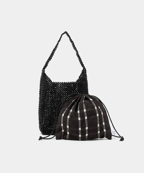 UNITED ARROWS（ユナイテッドアローズ）の「ビーズ ワンショルダーバッグ（ショルダーバッグ・レディース・ブラック/シルバー・FREE）」の5枚目の写真