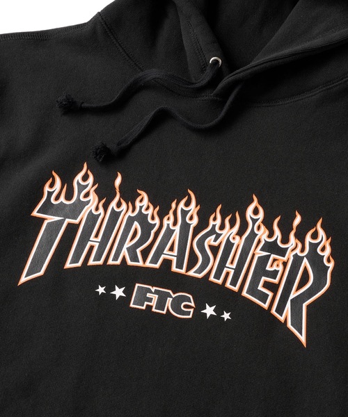 FTC（エフティーシー）の「"FTC x THRASHER" LOGO HOODY（パーカー・メンズ・ブラック/グレー・MEDIUM/LARGE/X-LARGE/SMALL）」の3枚目の写真