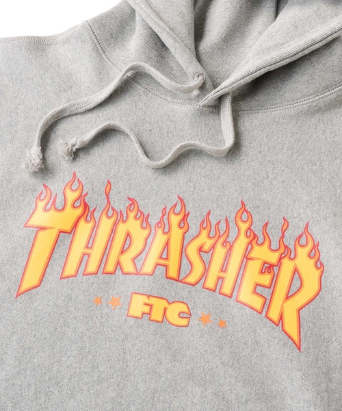 FTC（エフティーシー）の「"FTC x THRASHER" LOGO HOODY（パーカー・メンズ・ブラック/グレー・MEDIUM/LARGE/X-LARGE/SMALL）」の5枚目の写真