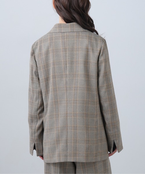 FREE'S MART（フリーズマート）の「◆麻調合繊シリーズ 麻調合繊ダブルブレストジャケット（テーラードジャケット・レディース・ネイビー/グレー系その他/ホワイト/ブラウン系その他・MEDIUM/SMALL）」の15枚目の写真