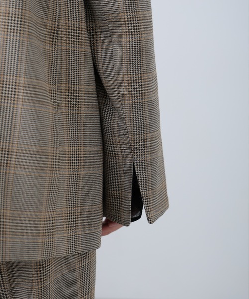 FREE'S MART（フリーズマート）の「◆麻調合繊シリーズ 麻調合繊ダブルブレストジャケット（テーラードジャケット・レディース・ネイビー/グレー系その他/ホワイト/ブラウン系その他・MEDIUM/SMALL）」の20枚目の写真