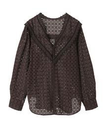 CURRENTAGE（カレンテージ）の「【CURRENTAGE カレンテージ】Vintage Lace Blouse（シャツ/ブラウス）」
