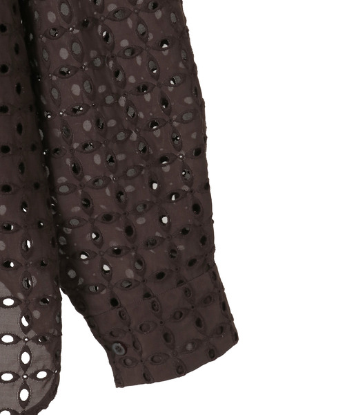 CURRENTAGE(カレンテージ)の「Vintage Lace Blouse(シャツ/ブラウス・レディース・ホワイト/ブラウン・FREE)」の11枚目の写真