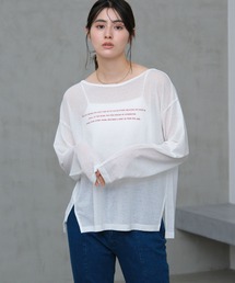 LAKOLE | シアーアソートグラフィック長袖 / 660046(Tシャツ/カットソー)